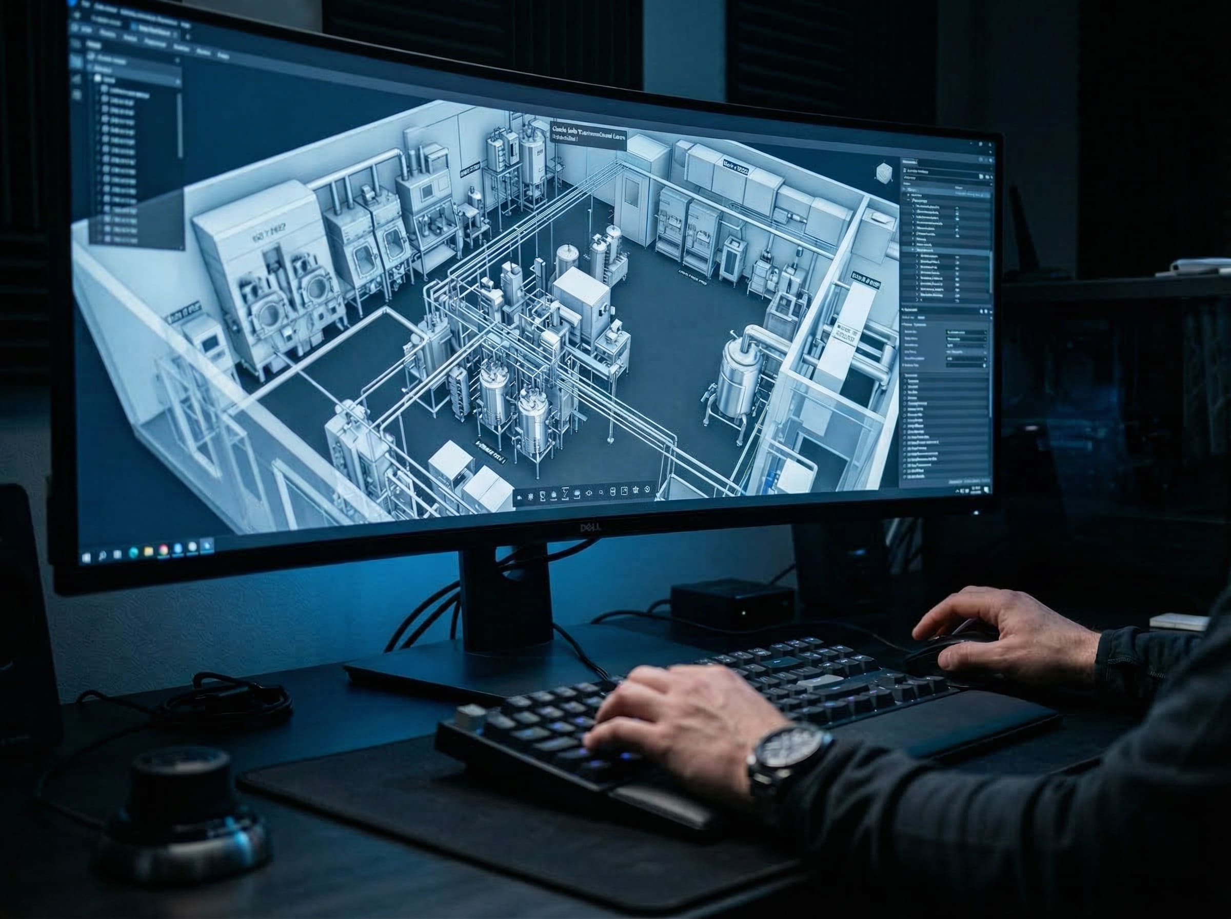 Digital twin simulation for process scale-up